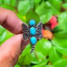 Sterling Silver Dragonfly Ring Size 6
